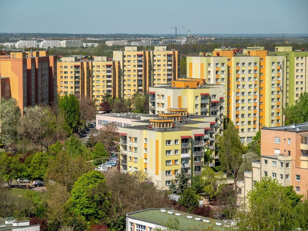 Kolorowe bloki mieszkalne we Wrocław Kolorowe bloki mieszkalne we Wrocław